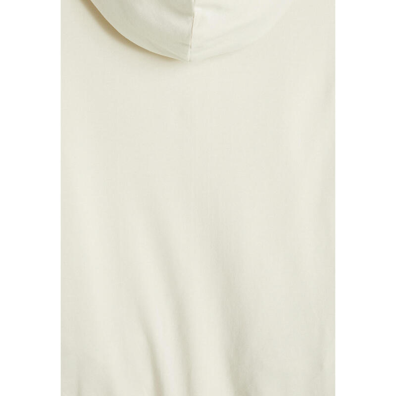 Sweat-shirt pour femmes en molleton de coton avec fermeture éclair et capuche à