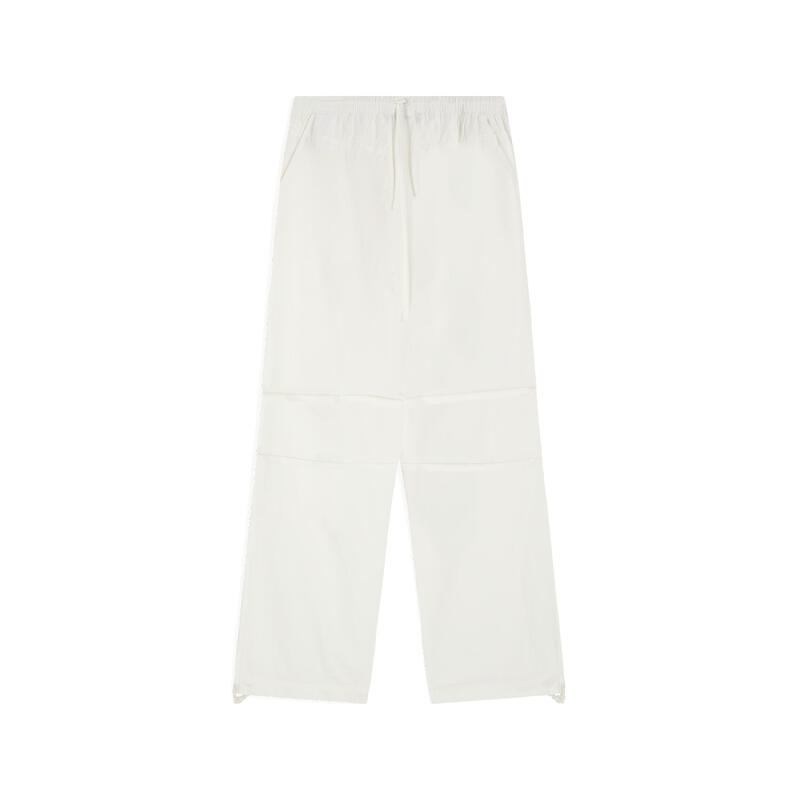 Pantaloni stile parachute pants in popeline