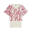 Set canotta+t-shirt cropped da donna con stampa zebrata