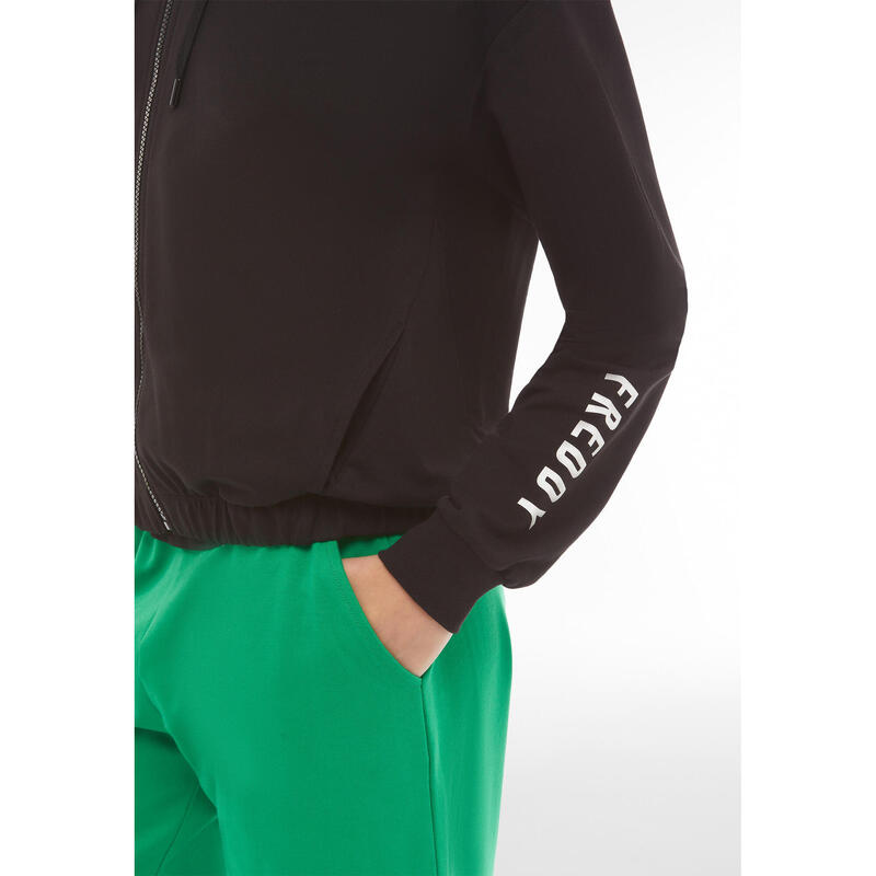 Pigiama Donna Due Pezzi In Cotone - Maniche Lunghe Con Stampa Foglie, Taglie Forti - Foto 2