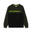 Felpa bambino con maniche raglan e stampa fluo