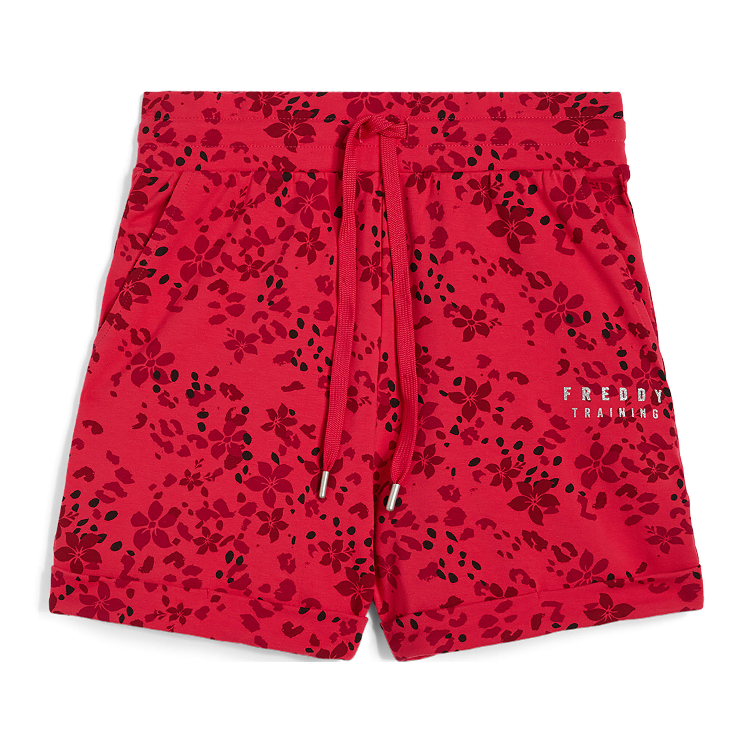 Short en jersey epais pour femmes avec imprime floral