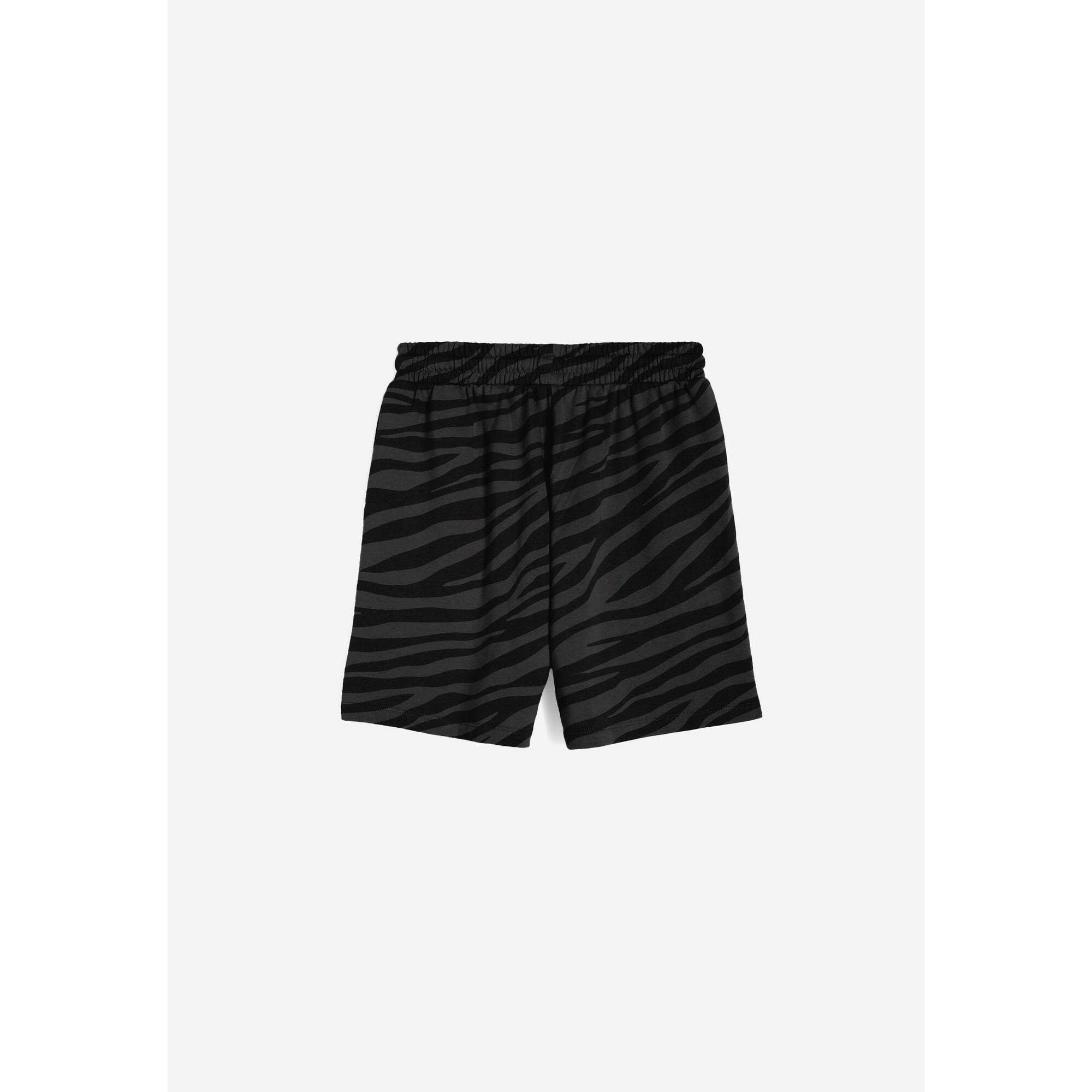 Bermuda femme en molleton de coton a imprime zebre assorti FREDDY Decathlon