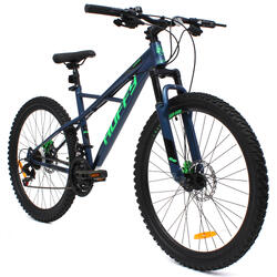 Huffy Korros 26 Inch Heren Mountainbike Blauw Hardtail Voorvering + Shimano