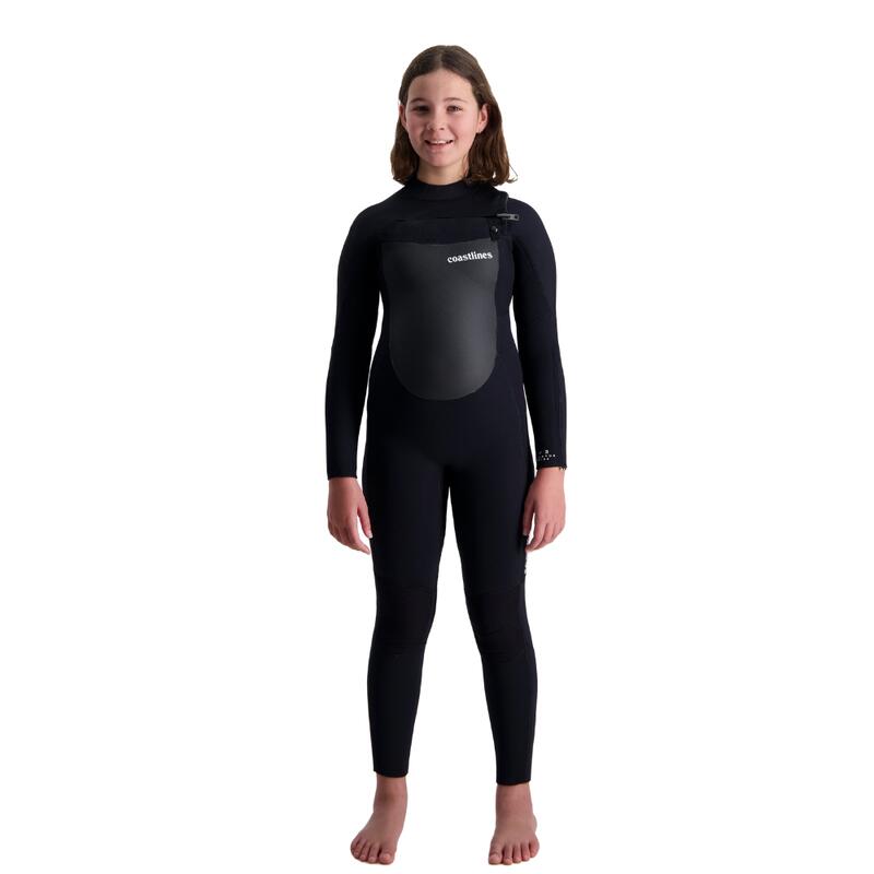 Combinaison 4/3mm Chestzip Thermal Surfing Cold Water Enfant Coastlines Steamer