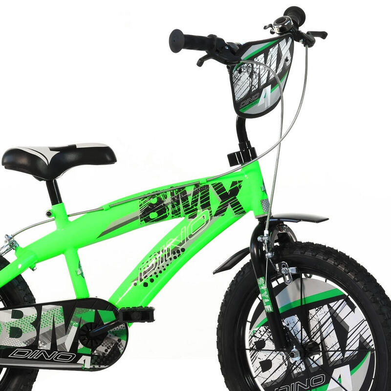 Bicicleta Niños 14 Pulgadas BMX negro 4-6 años