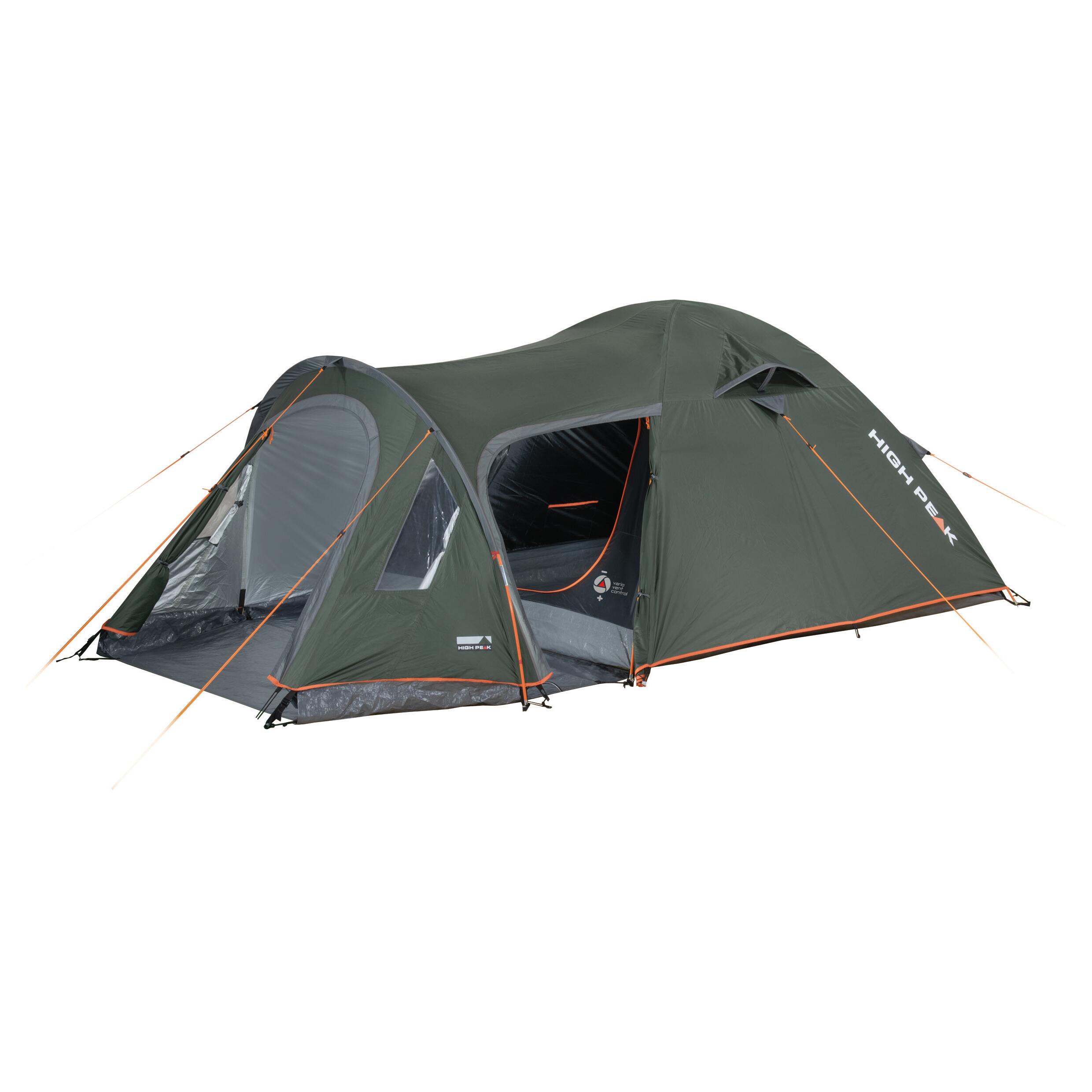 HIGH PEAK Kira 3 4 persoons koepeltent camping trekking tent iglo vestibule