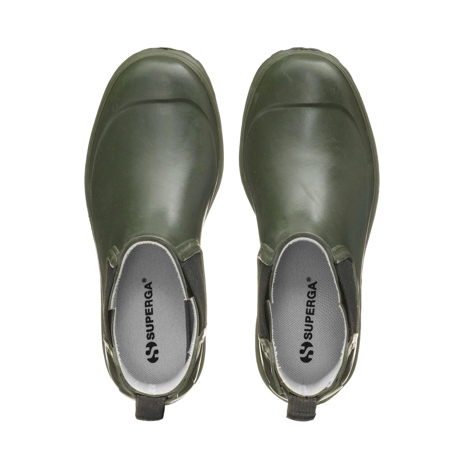 Bottes en caoutchouc unisex Superga 798 Rubber Boots pour la pluie vertes 4/5