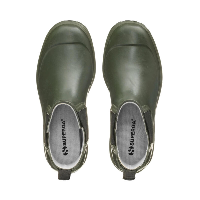 SUPERGA 798 Rubber Boots Mid Lettering Stivaletto Elastici White