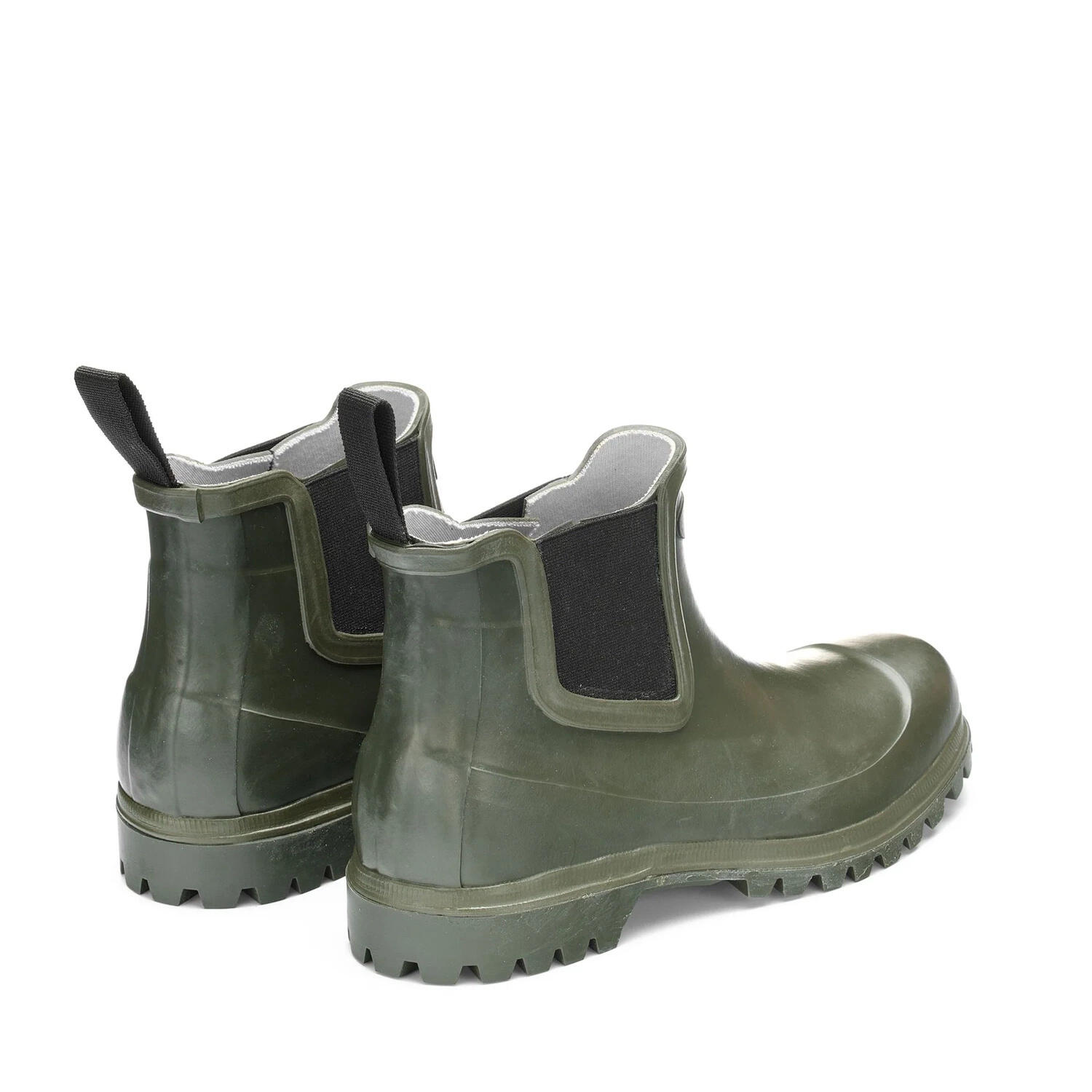 Bottes en caoutchouc unisex Superga 798 Rubber Boots pour la pluie vertes 3/5