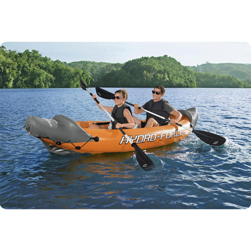 Kayak de mar piragüismo adulto inflable Lite-Rapid X2 naranja