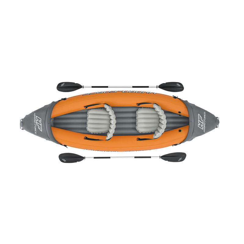 Kayak de mar piragüismo adulto inflable Lite-Rapid X2 naranja