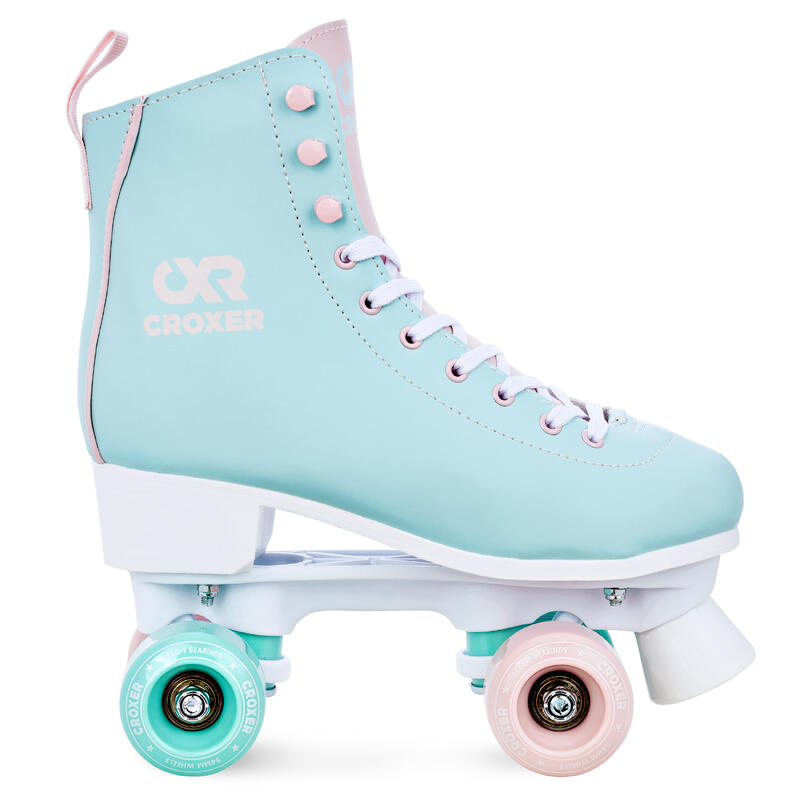 Patins rétro classiques Lea Menthe/Rose