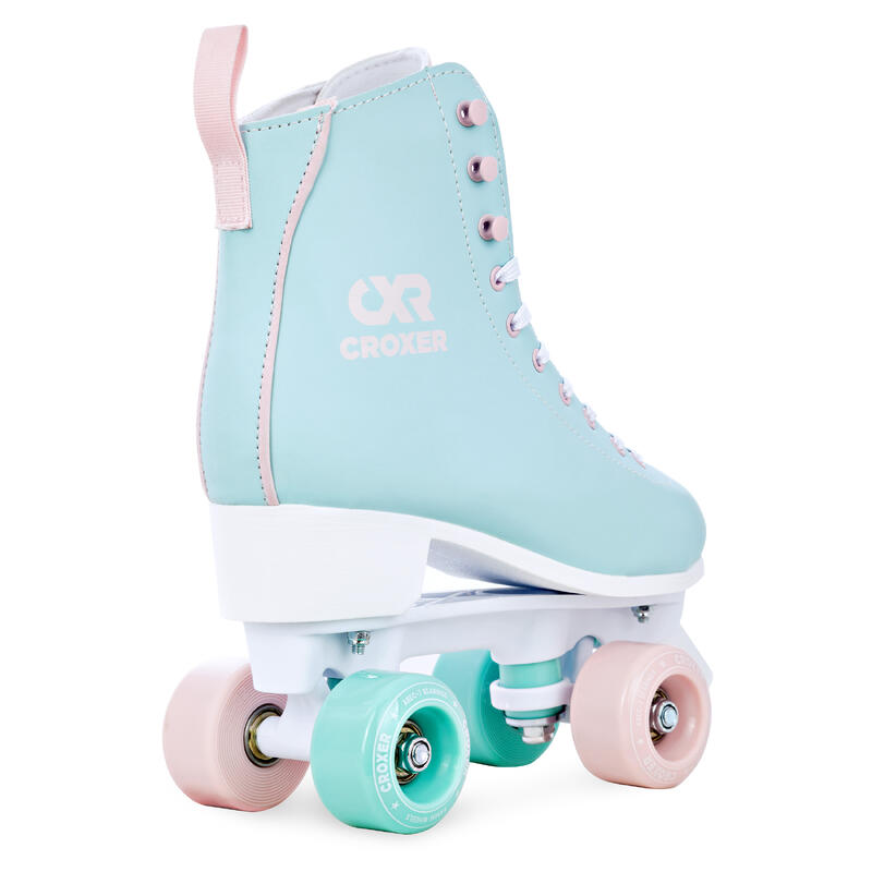 Patins rétro classiques Lea Menthe/Rose