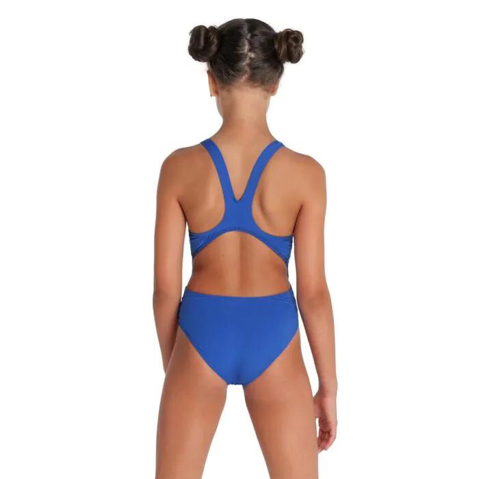 Arena Girl's Team Solid Tech Swimsuit - Royal/White