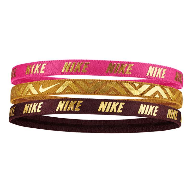 Opaski do włosów Nike Metallic Hairbands 3PK