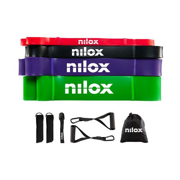 set bande elastiche di resistenza nilox