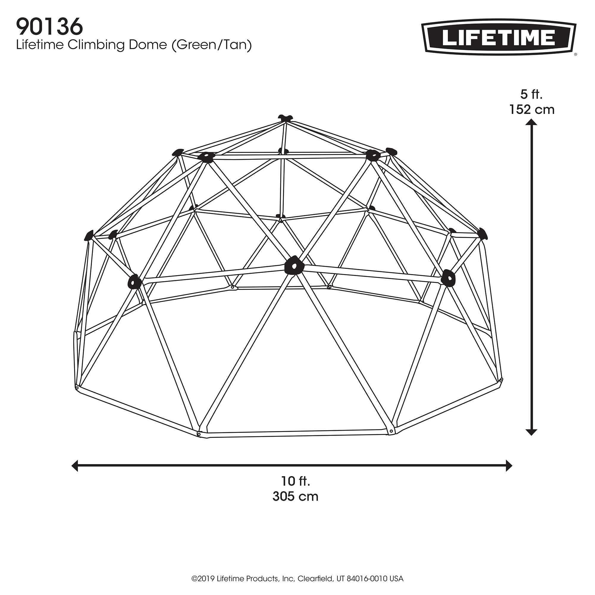 Dome Escalade pour Enfants, Jeux Exterieur LIFETIME #90136 6/6