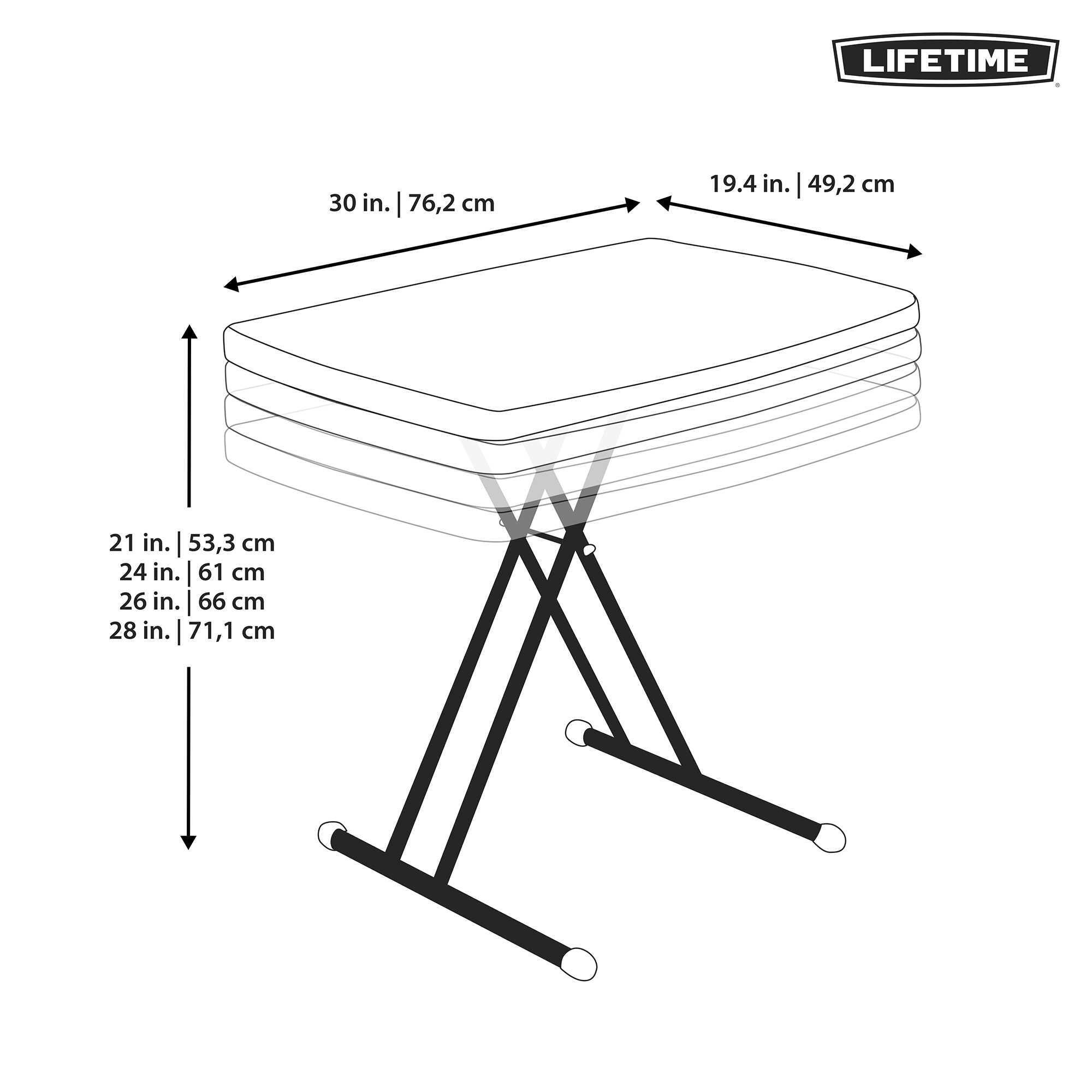 Outdoor Klapptisch Kunststoff klein faltbar Balkon Camping Garten LIFETIME 28241 7/7