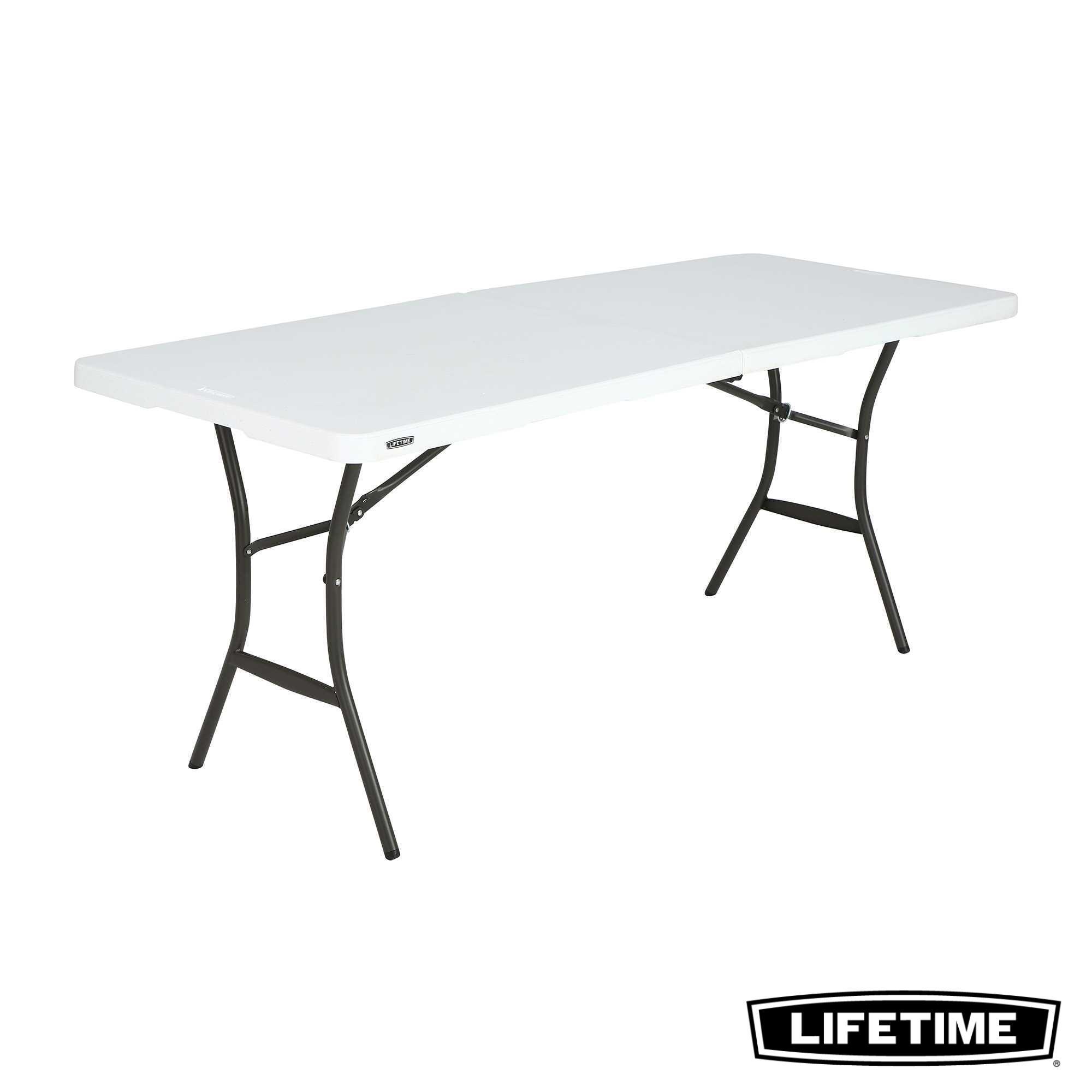 Table Rectangulaire Valise Pliante en deux (183 x 70 cm) LIFETIME #80642 1/5