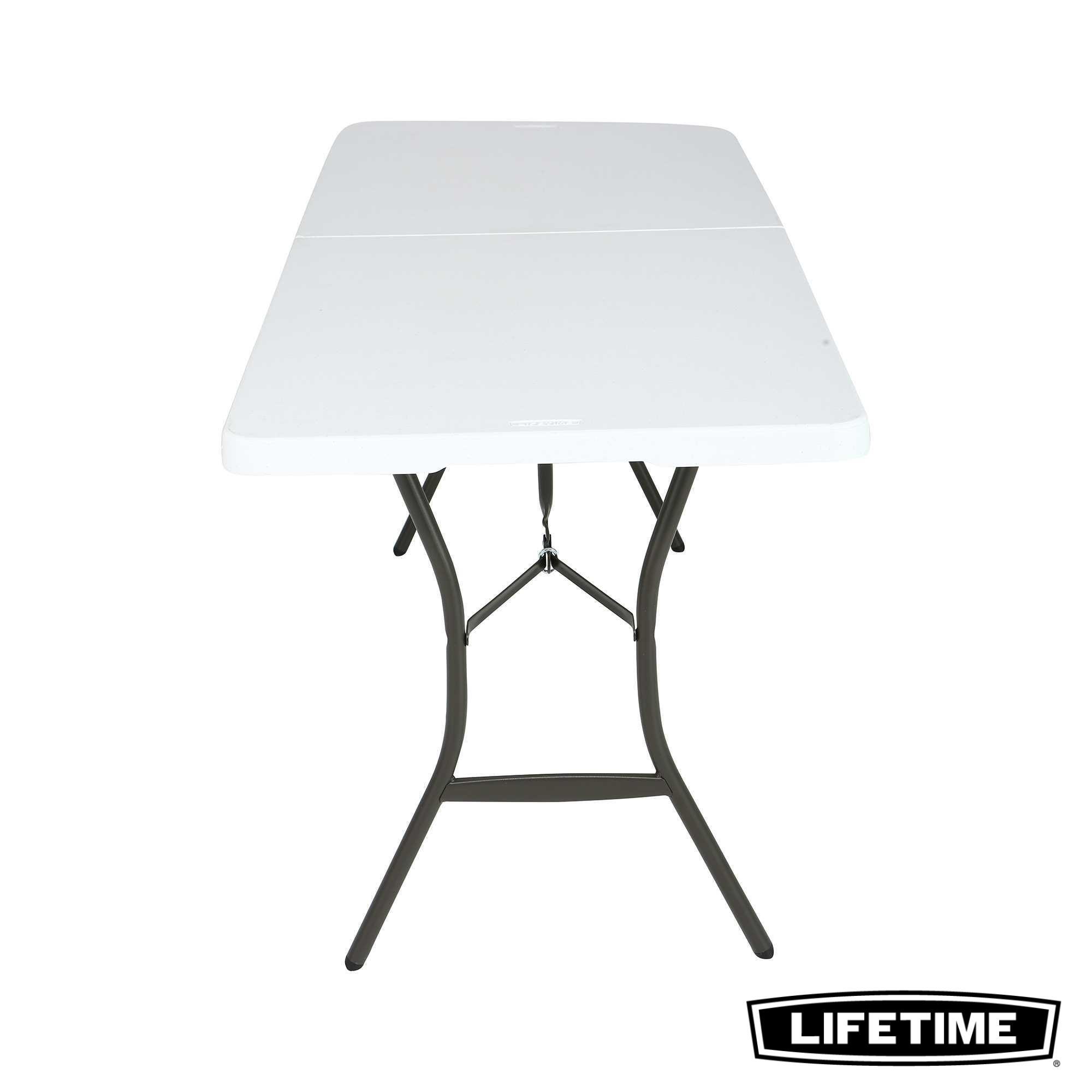 Table Rectangulaire Valise Pliante en deux (183 x 70 cm) LIFETIME #80642 4/5