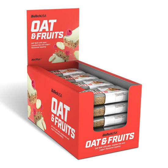 Barres énergétiques - Oat & Fruit - Poire et Framboise