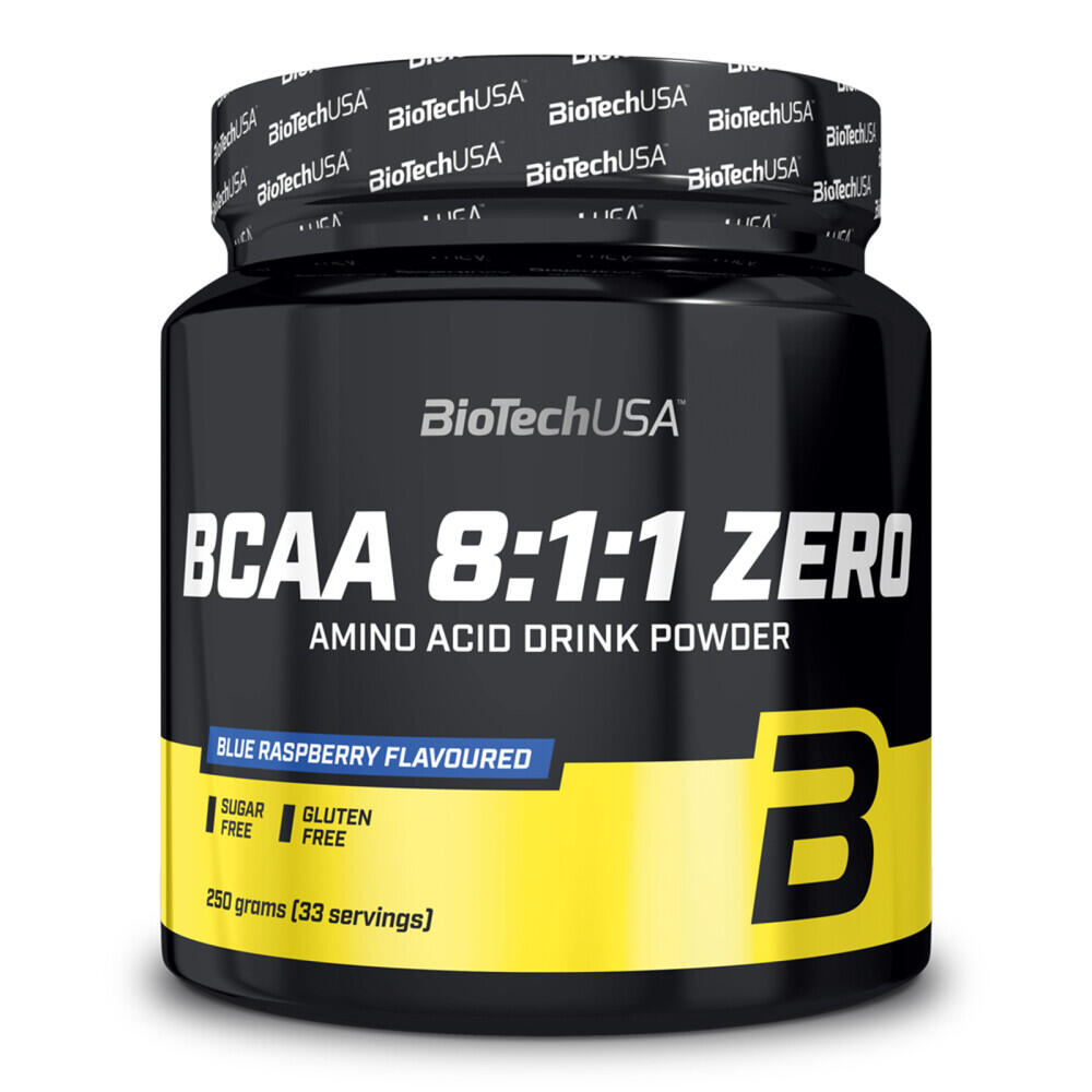 BIOTECHUSA Bcaa - Bcaa 8:1:1 Zero (250g) - Blauwe Framboos