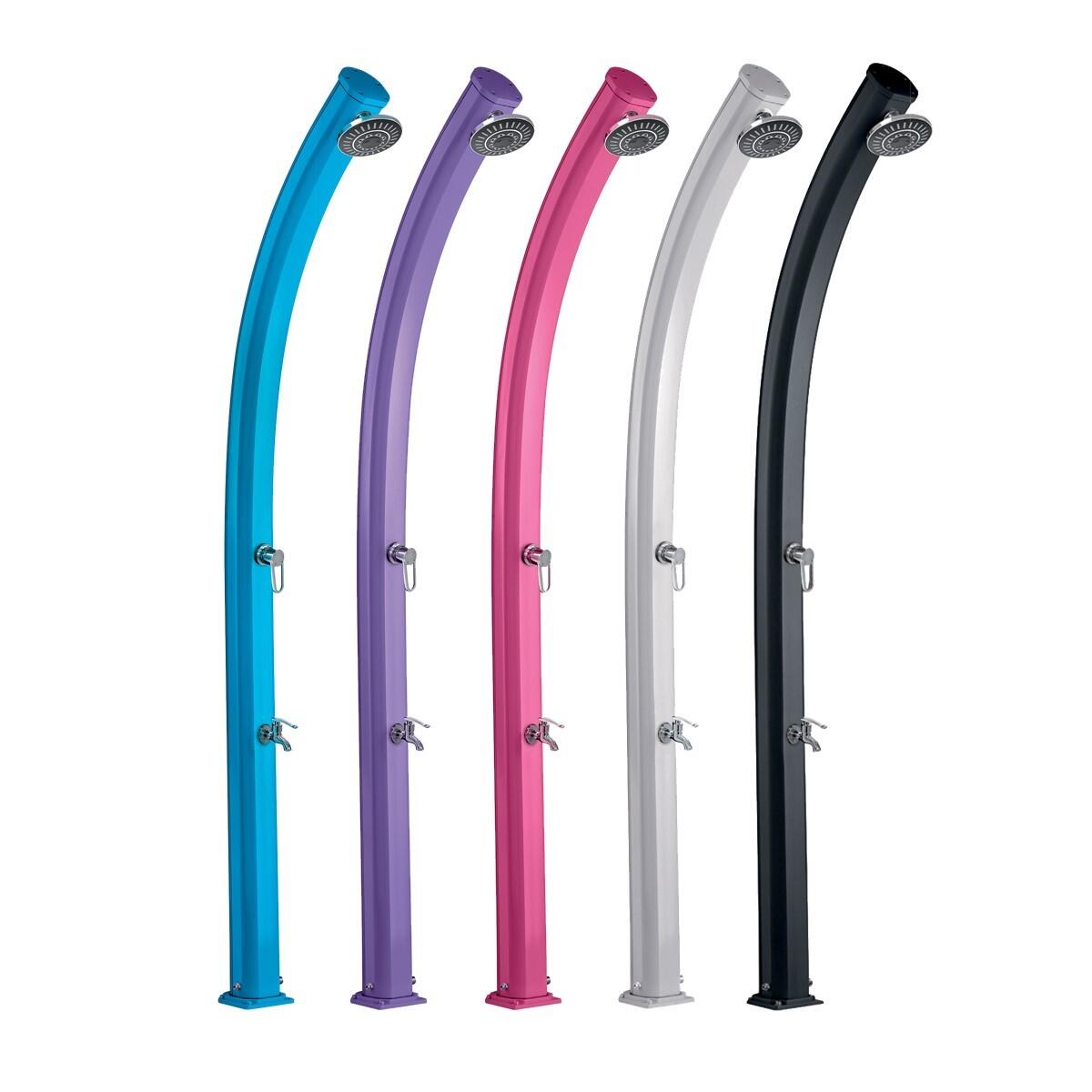 Douche buiten Zon Jolly 25L met Voetenspoel - Aluminium - 228 cm 2/7