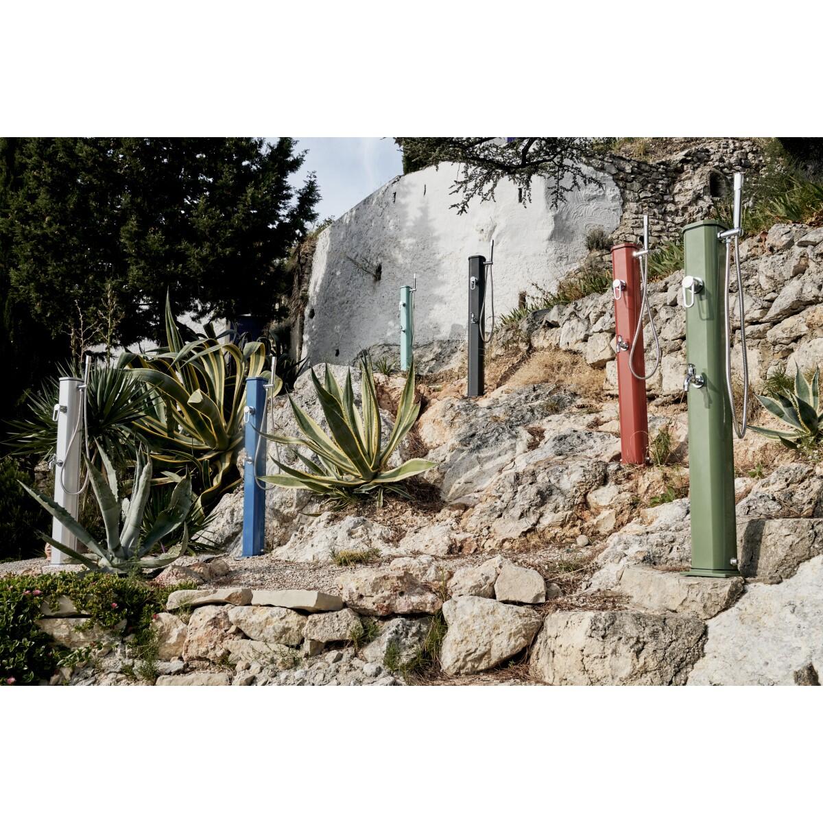 Doccia Solare Esterna Jolly Go 20L con Pediluvio - Alluminio - 120 cm 4/7