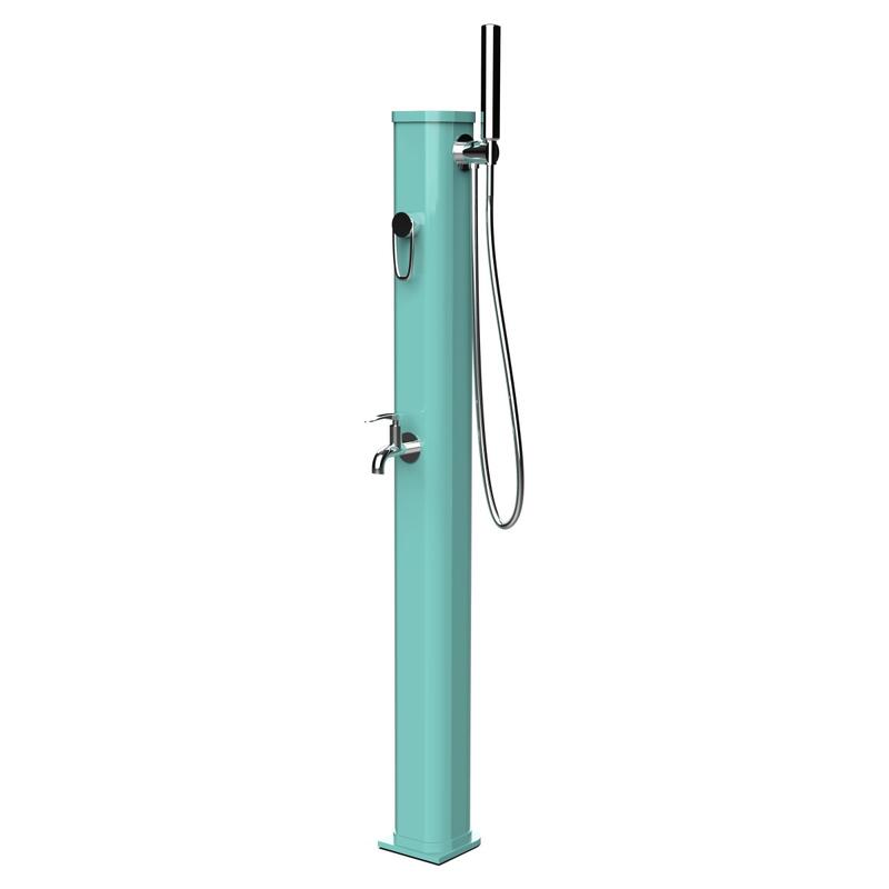 Dus solar exterior Jolly Go 20L cu duș de picioare - Aluminiu - 120 cm