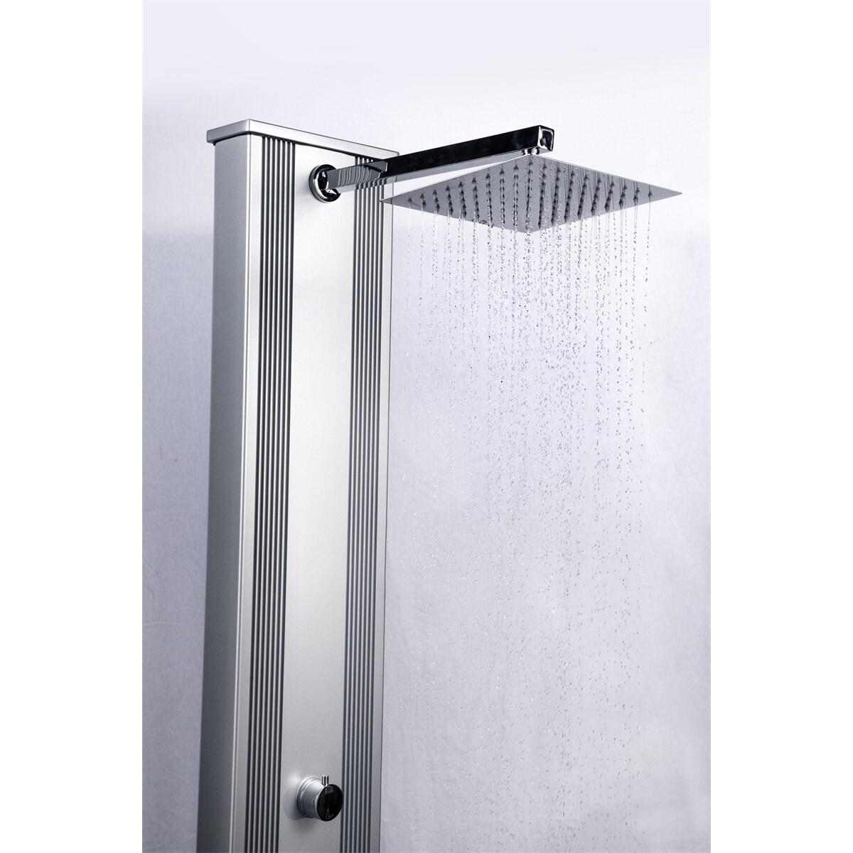 Doccia Ibrida Esterna Dada Straight 40L con Pediluvio - Alluminio - 228 cm 6/7