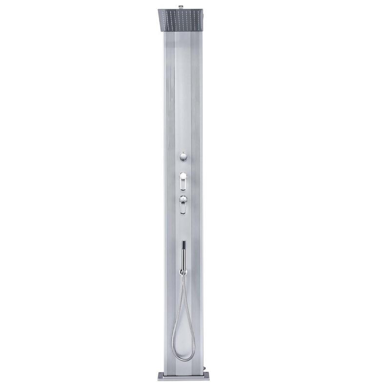 Dus hibrid exterior Dada Straight 40L cu duș de picioare - Aluminiu -228 cm