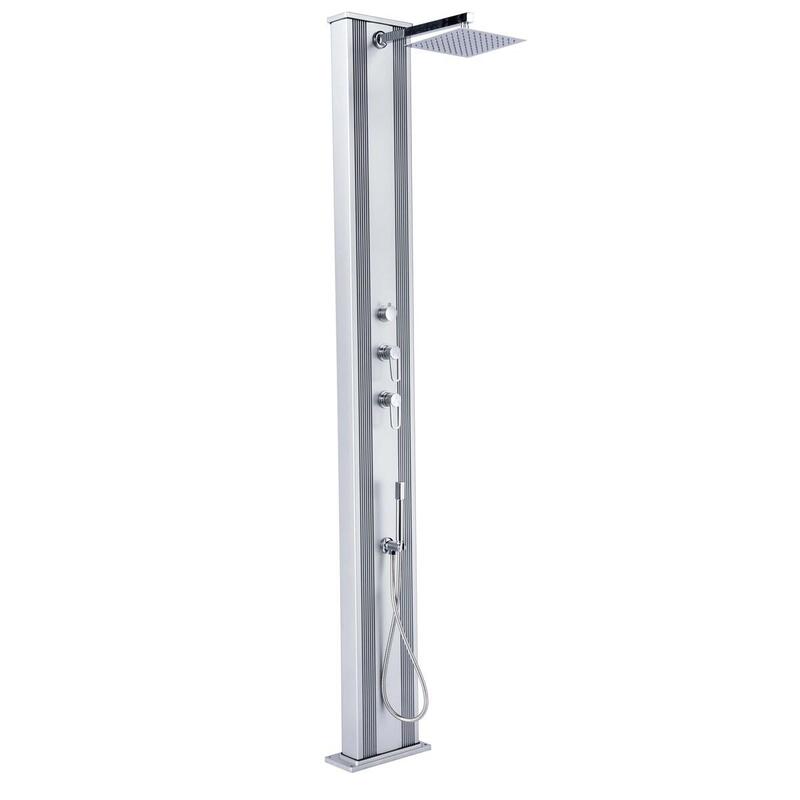 Dus hibrid exterior Dada Straight 40L cu duș de picioare - Aluminiu -228 cm