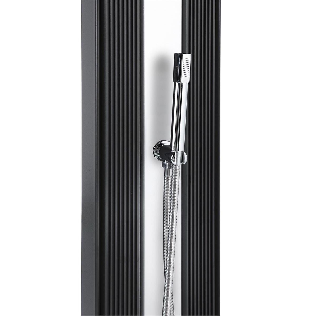 Douche buiten Hybride Dada Straight 40L met Voetenspoel - Aluminium - 228 cm 4/7