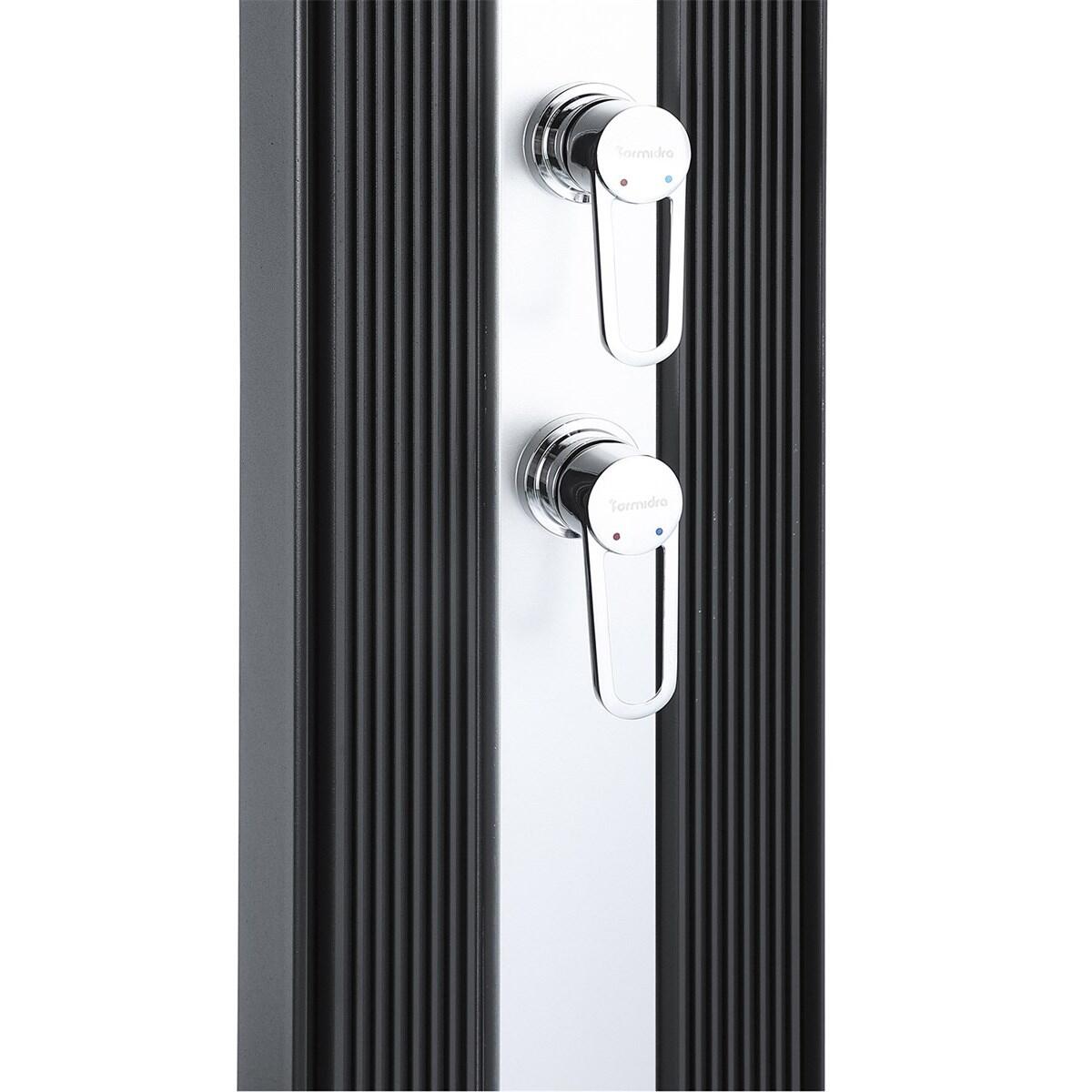 Douche buiten Hybride Dada Straight 40L met Voetenspoel - Aluminium - 228 cm 3/7