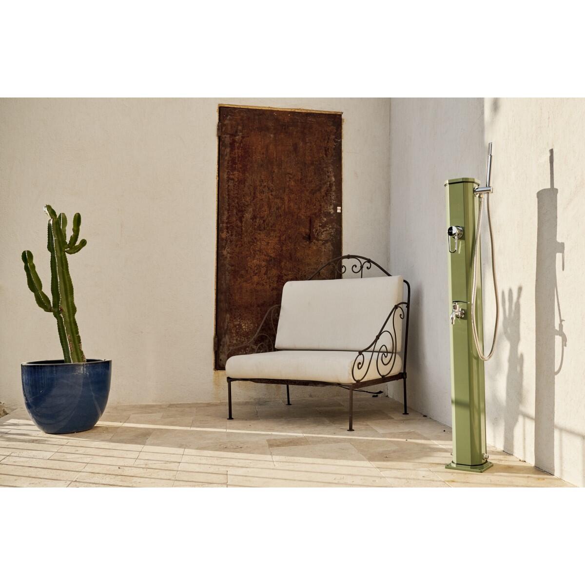 Douche buiten Zon Jolly Go 20L met Voetenspoel - Aluminium - 120 cm 5/7