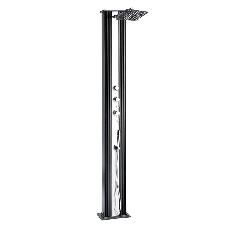 Dus hibrid exterior Dada Straight 40L cu duș de picioare - Aluminiu -228 cm