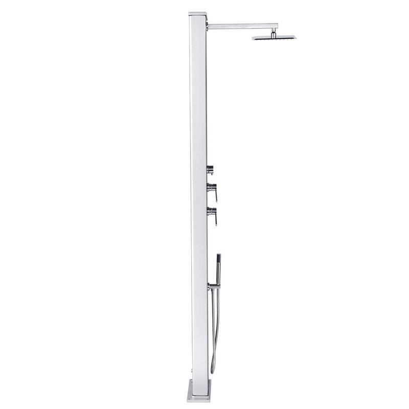 Dus hibrid exterior Dada Straight 40L cu duș de picioare - Aluminiu -228 cm