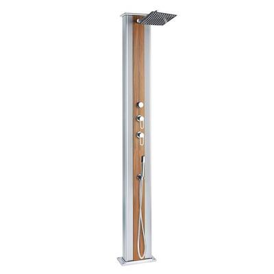Douche buiten hybride dada straight 40l met voetenspoel - aluminium - 228 cm
