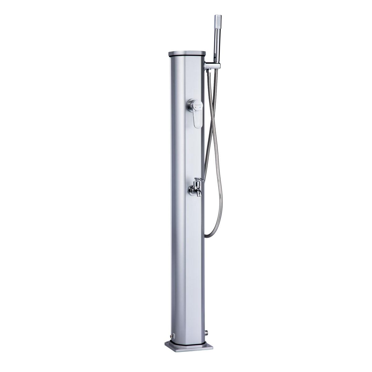 FORMIDRA Douche buiten Zon Jolly Go 20L met Voetenspoel - Aluminium - 120 cm