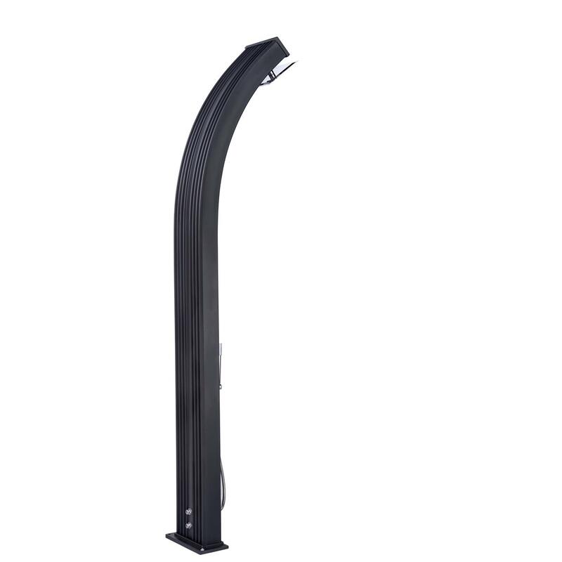 Dus hibrid exterior Dada Curve 40L cu duș de picioare - Aluminiu -228 cm