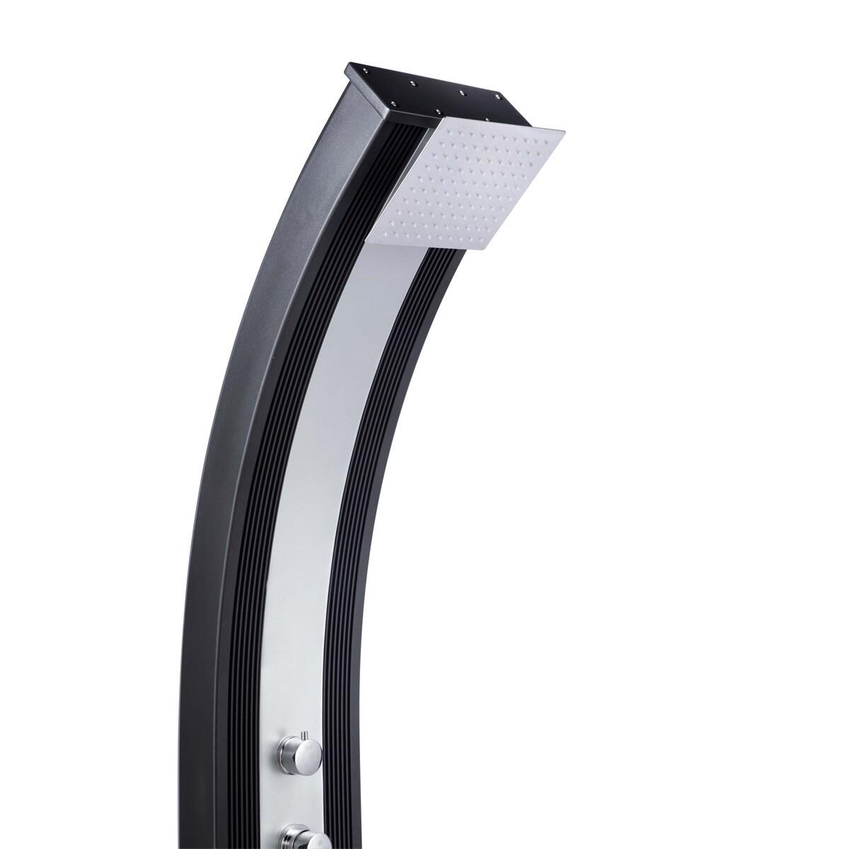 Douche buiten Hybride Dada Curve 40L met Voetenspoel - Aluminium - 228 cm 3/7