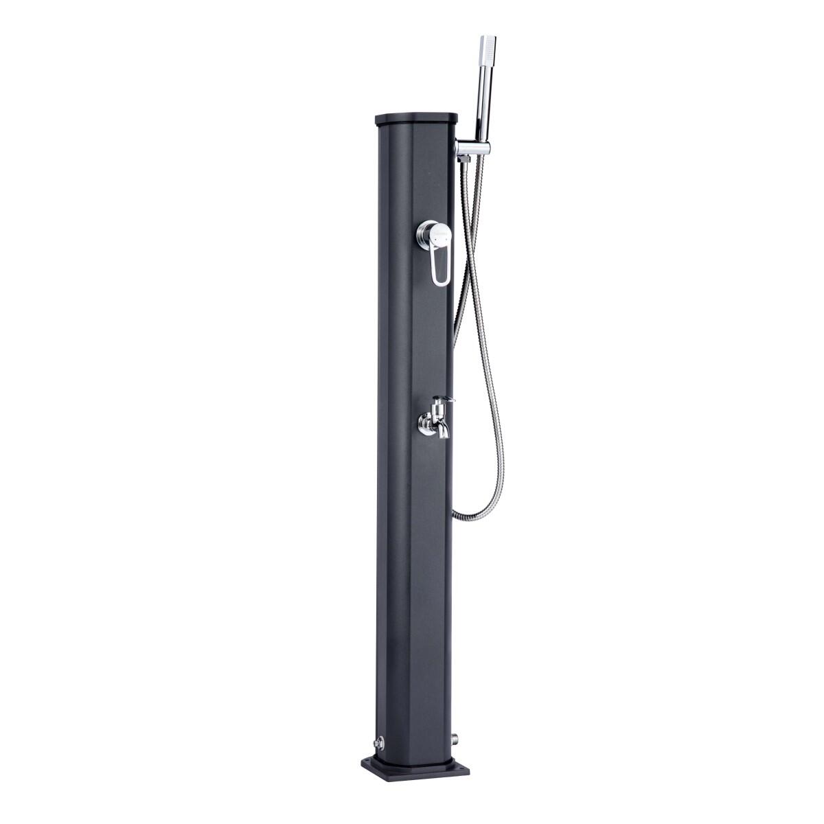 FORMIDRA Douche buiten Zon Jolly Go 20L met Voetenspoel - Aluminium - 120 cm