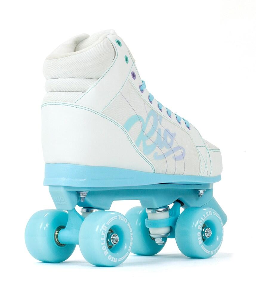 RIO ROLLER Roller Quad Lumina Blanc Bleu 3/4