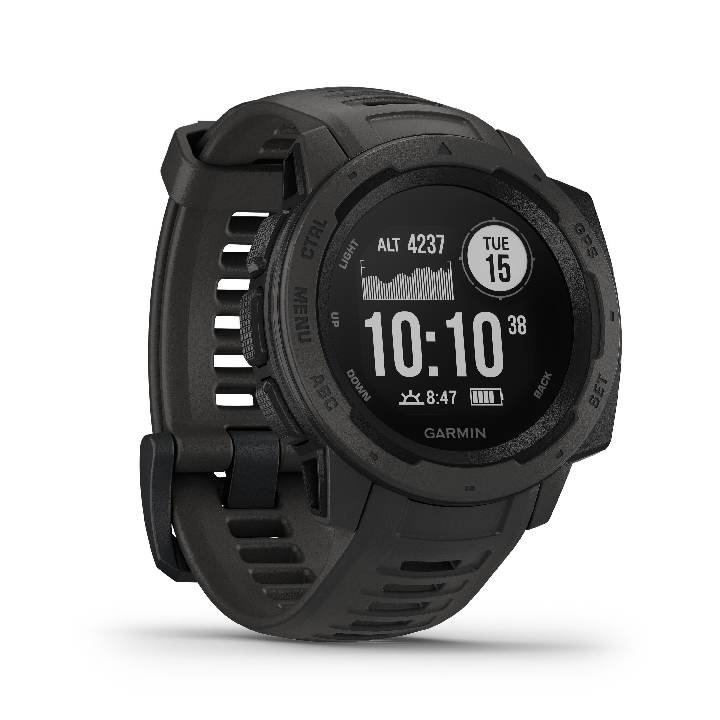 GARMIN Refurbished GPS Heart Rate Outdoor Smartwatch Instinct - A Grade