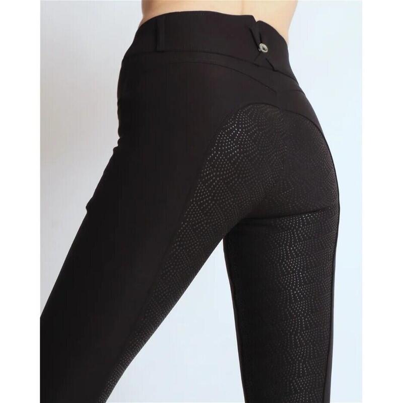 Pantalon d'équitation Highwaist 2.0 Megan fond silicone Montar Noir