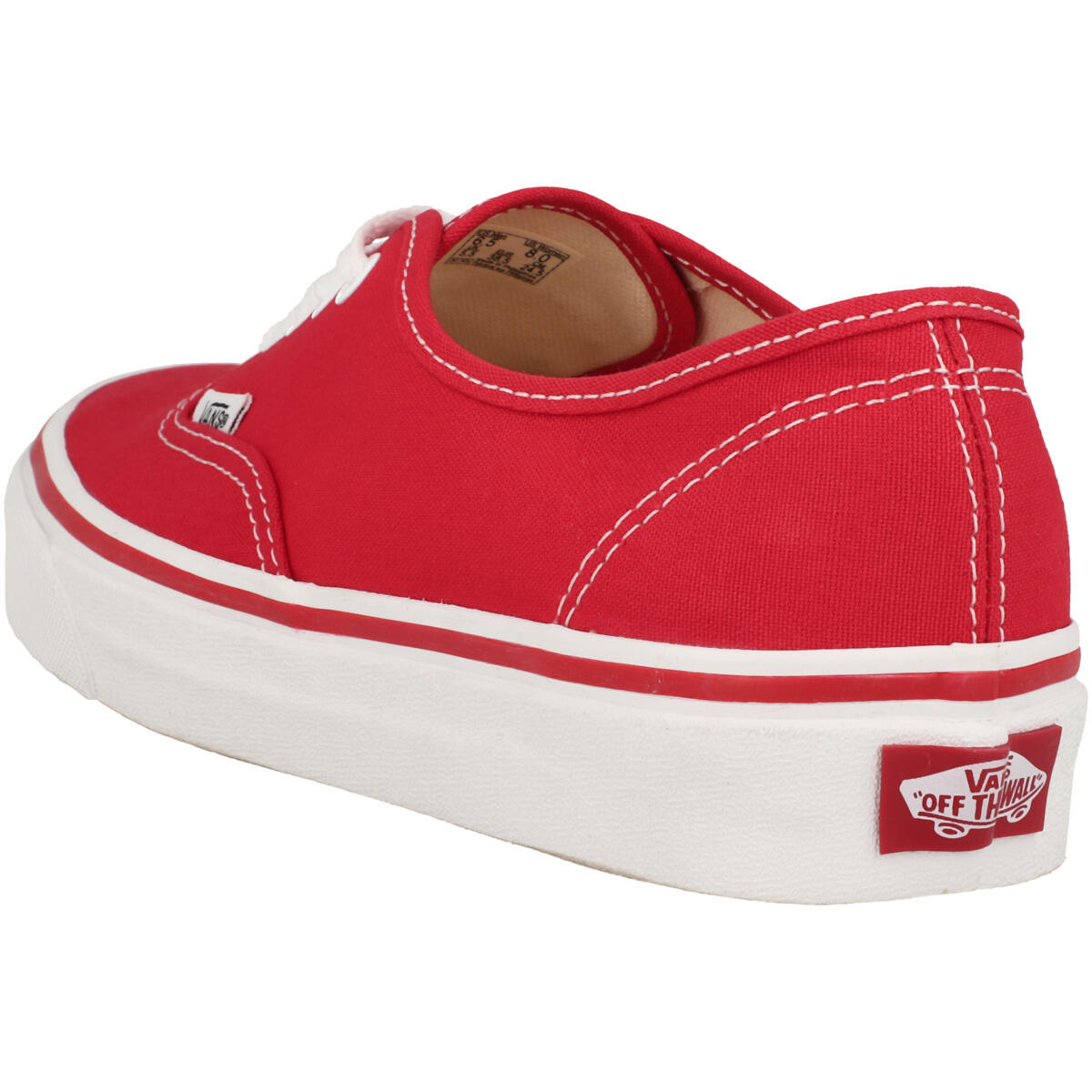 Baskets Vans Modèle Ua Authentic Couleur Rouge 6/6