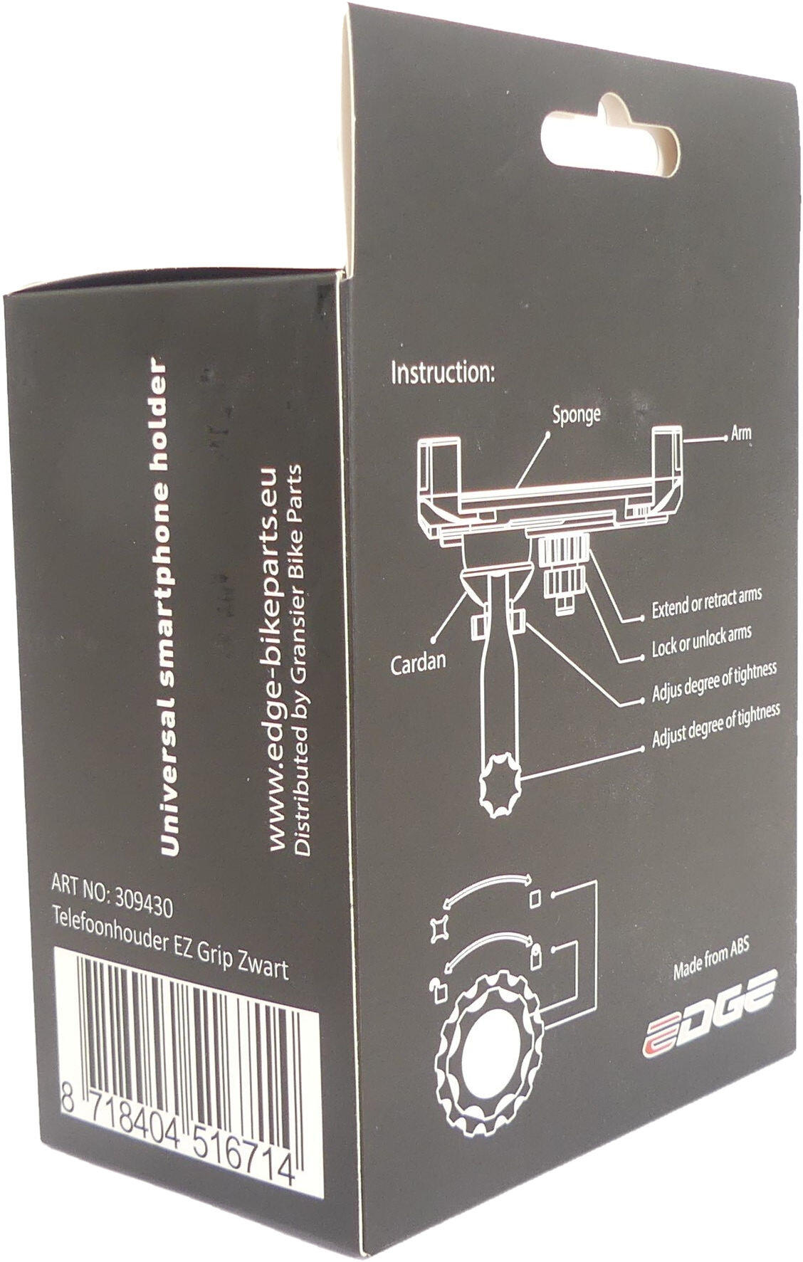 Edge EZ Grip portacellulare per manubrio, nero. 4/7