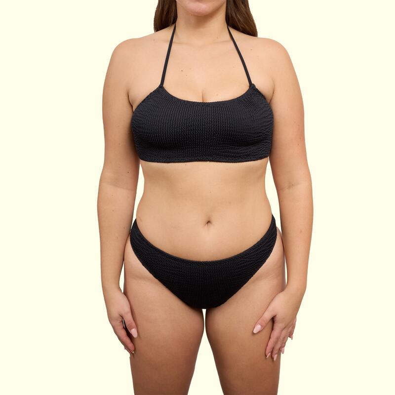 Top Bikini Mujer Calamoon Bandeau Slim Negro Talla Única