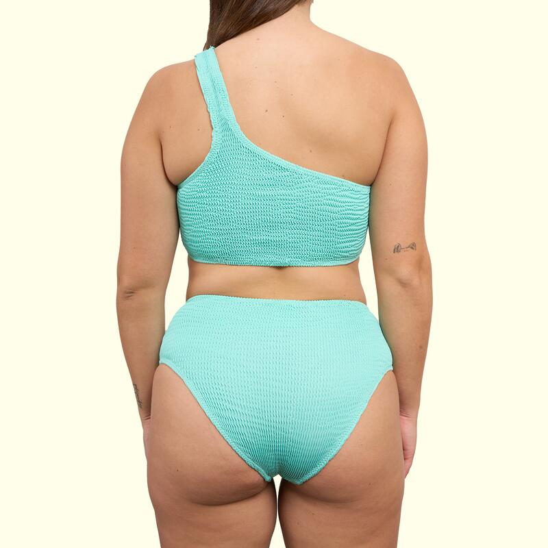 Top Bikini Mujer Calamoon Asimétrico Verde Menta Talla Única